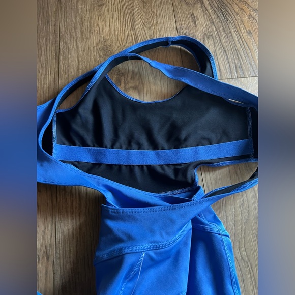 NWT FP MOVEMENT Back it Up Onesie Jumpsuit Pool Blue Size XS Free People - Picture 9 of 9